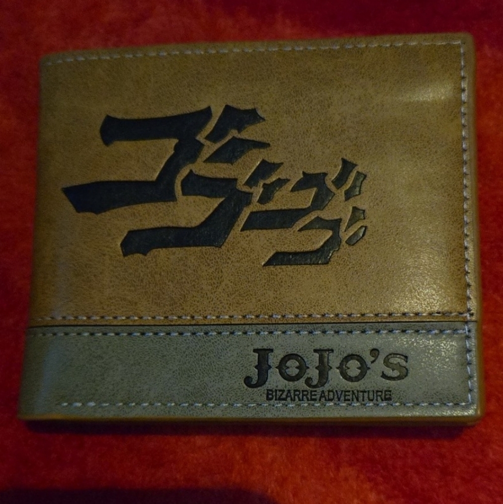 New jojos bizarre adventure anime manga leather wallet